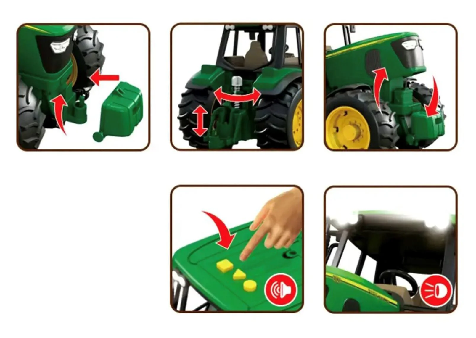 Машинка Essa Toys Трактор со звуком и подсветкой foto