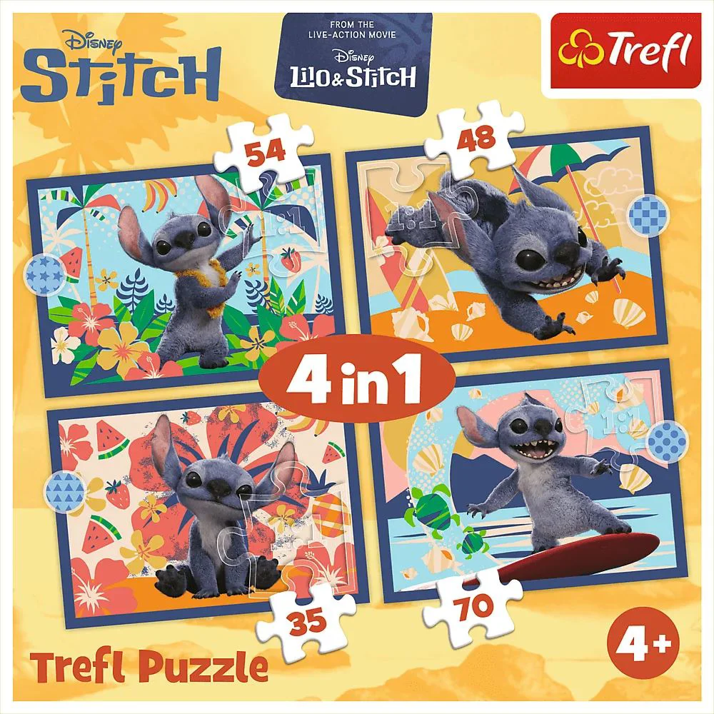 Puzzle Trefl 4 in 1 Holidays in Hawaii foto
