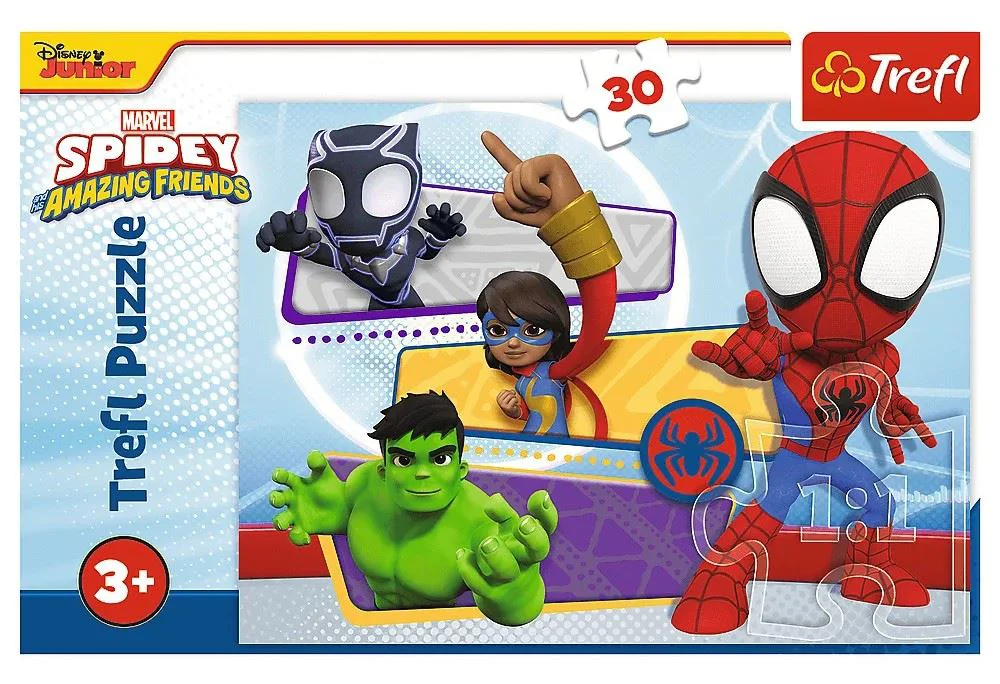 Puzzle Trefl Brave Spidey and his Amazing Friends, 30 el. foto