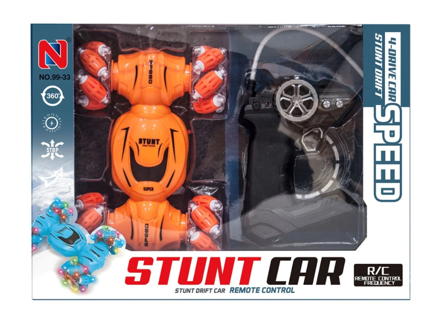 Masina cu telecomanda Essa Toys Stunt Drift Car cu lumini foto