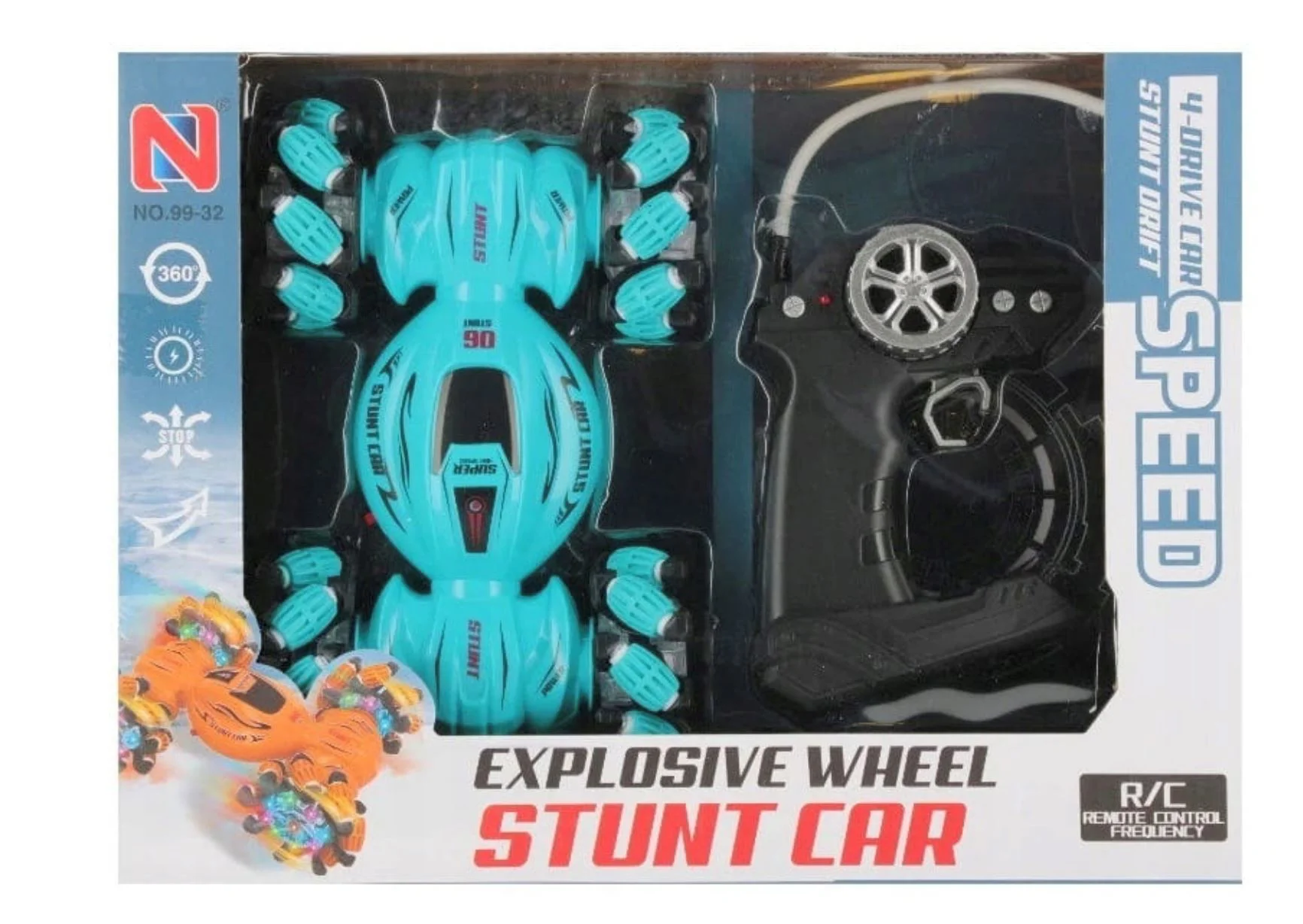 Masina cu telecomanda Essa Toys Stunt Drift Car cu lumini foto