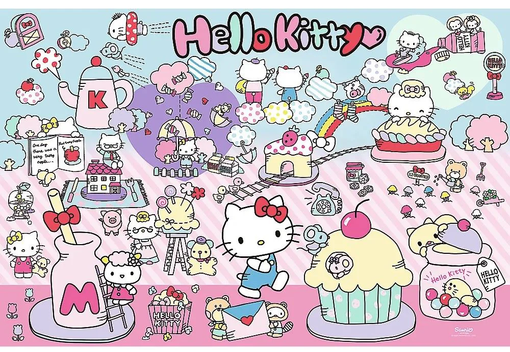 Puzzle Trefl Explore the world of Hello Kitty, 300 el. foto