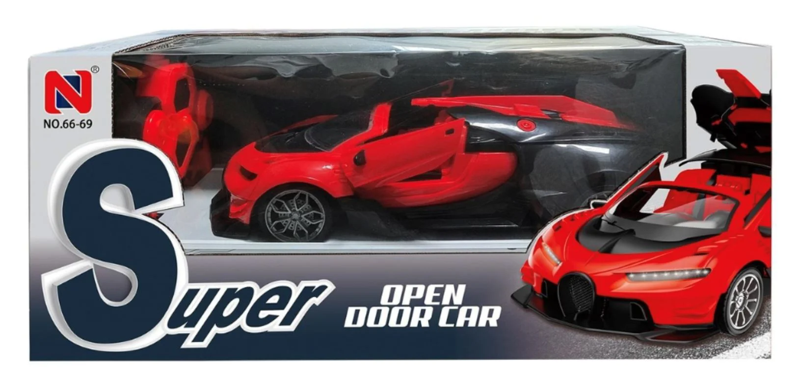 Машинка на радиоуправлении Essa Toys со световыми эффектами и открывающимися дверями foto
