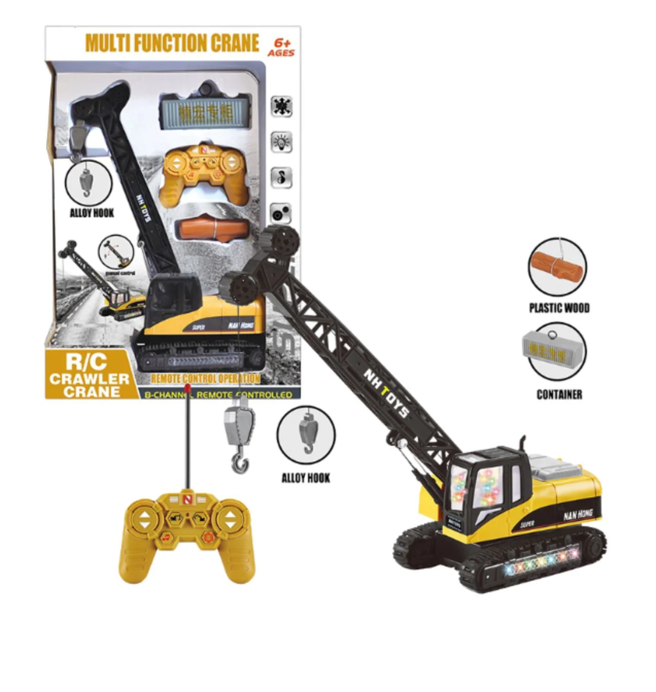 Masina cu telecomanda Essa Toys Macara multifunctionala cu sunete si lumini foto