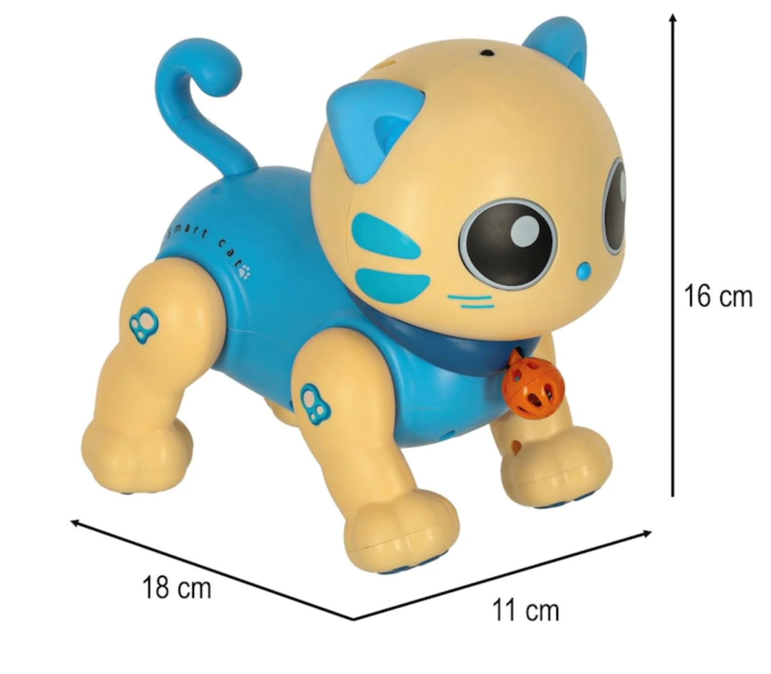Robot cu telecomanda Le Neng Toys Pisicuta inteligenta, 17 cm foto