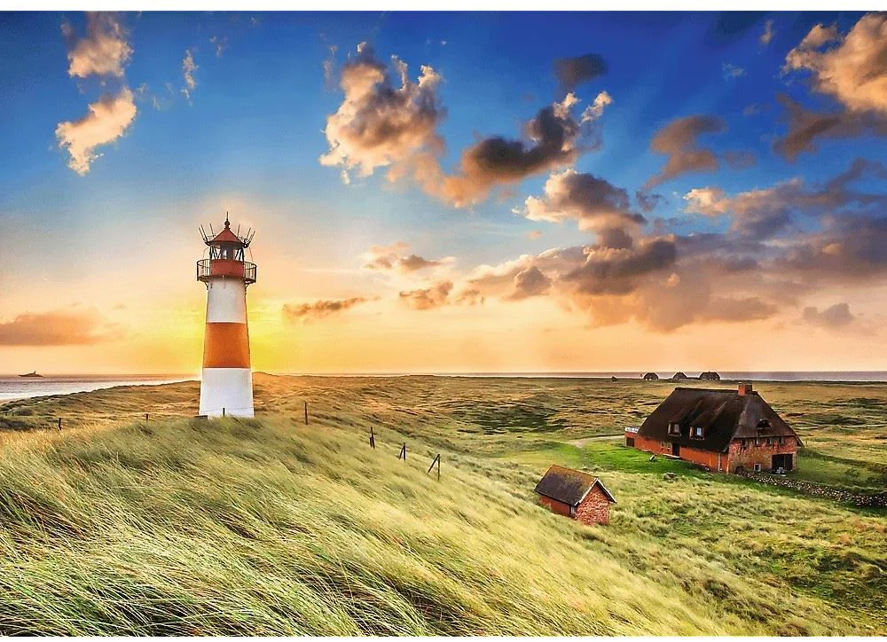 Puzzle Trefl Premium Plus Photo Odyssey: List-Ost Lighthouse, Germany, 1000 el. foto