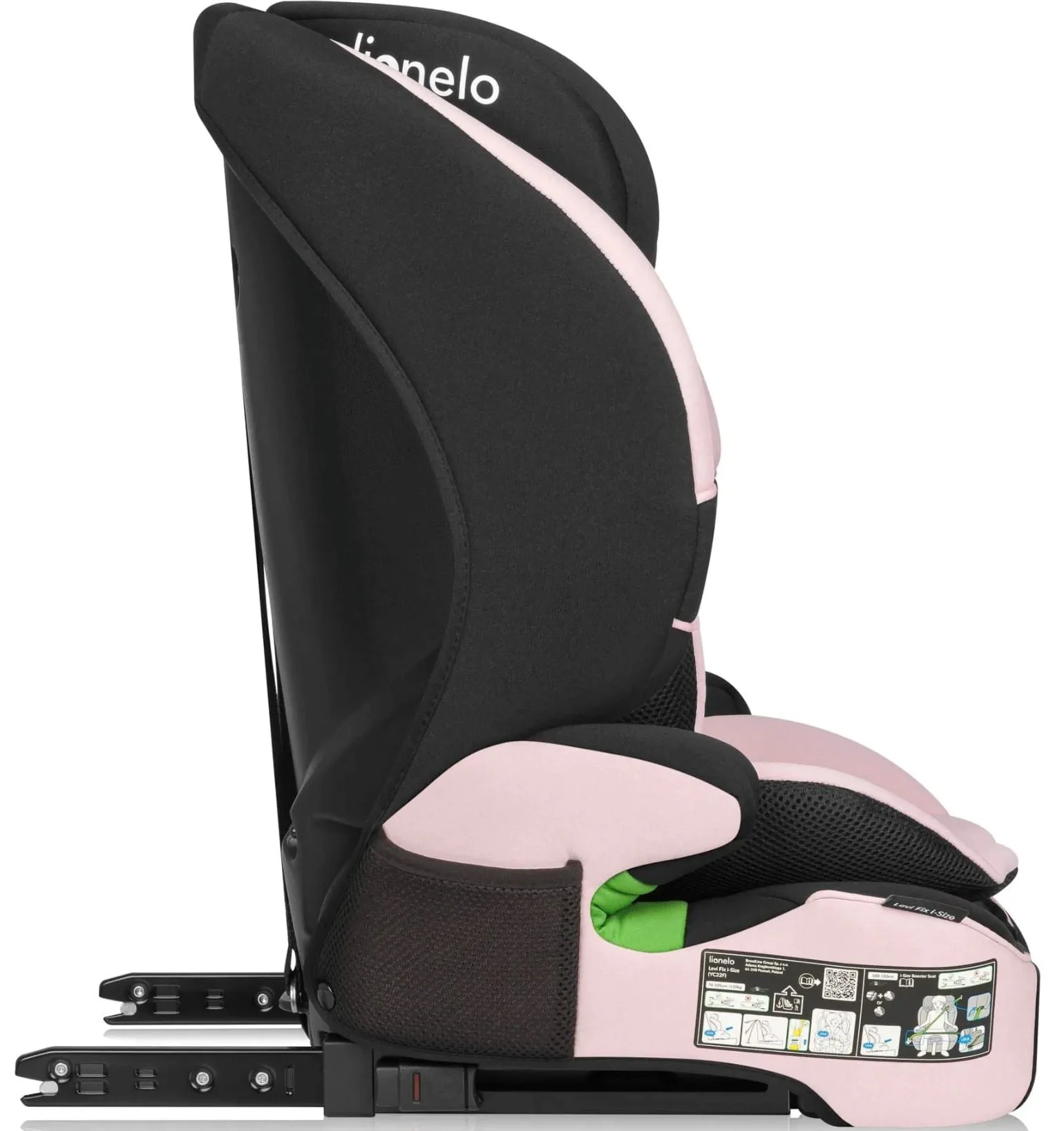 Автокресло детское Lionelo Isofix Levi Fix, 9-36 кг, Розовый foto