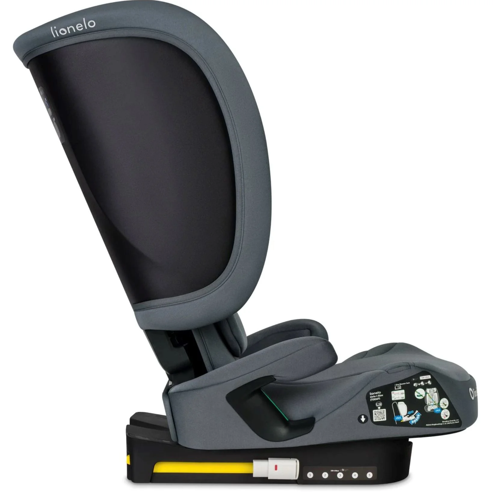 Scaun auto Lionelo Isofix Orin, 15-36 kg, Gri foto