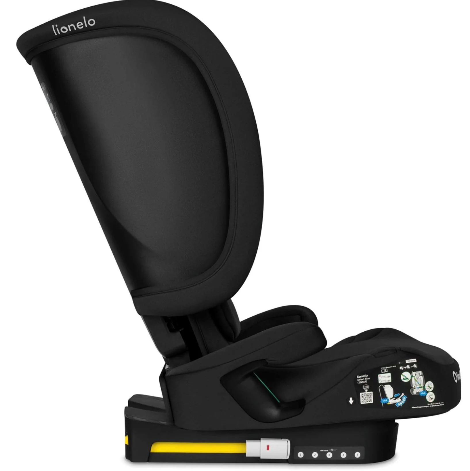 Автокресло Lionelo Isofix Orin, 15-36 кг, Черный foto