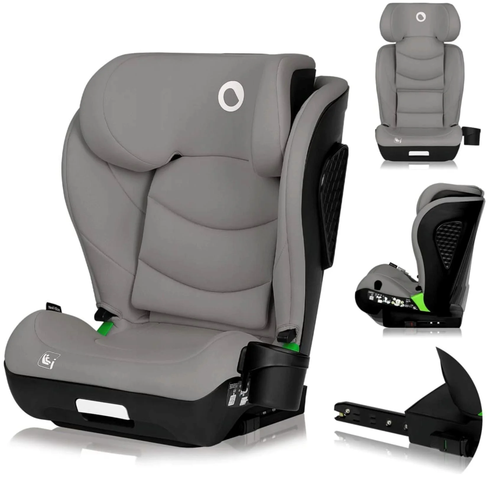 Автокресло Lionelo Isofix Neal Concrete, 15-36 кг, Серый foto