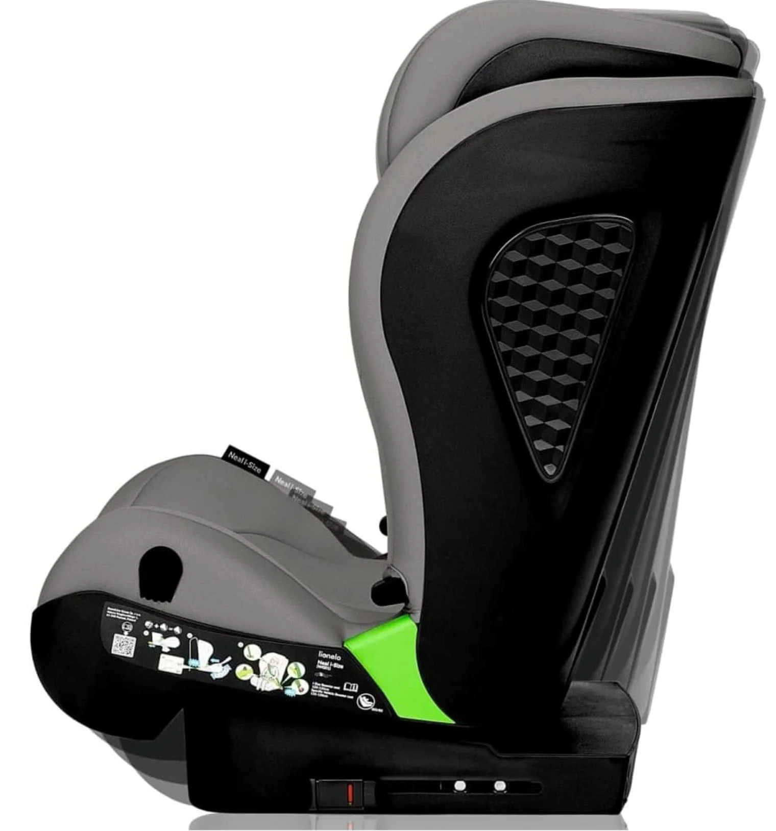 Автокресло Lionelo Isofix Neal Concrete, 15-36 кг, Серый foto