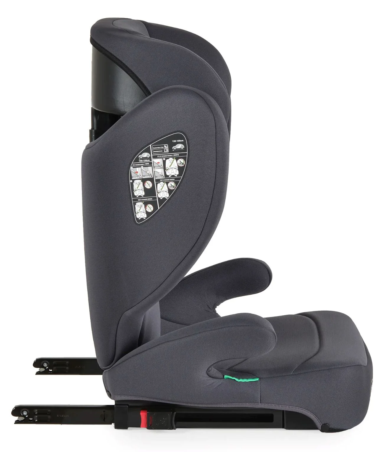 Scaun auto Isofix Moni i-Race, 15- 36kg Gri foto
