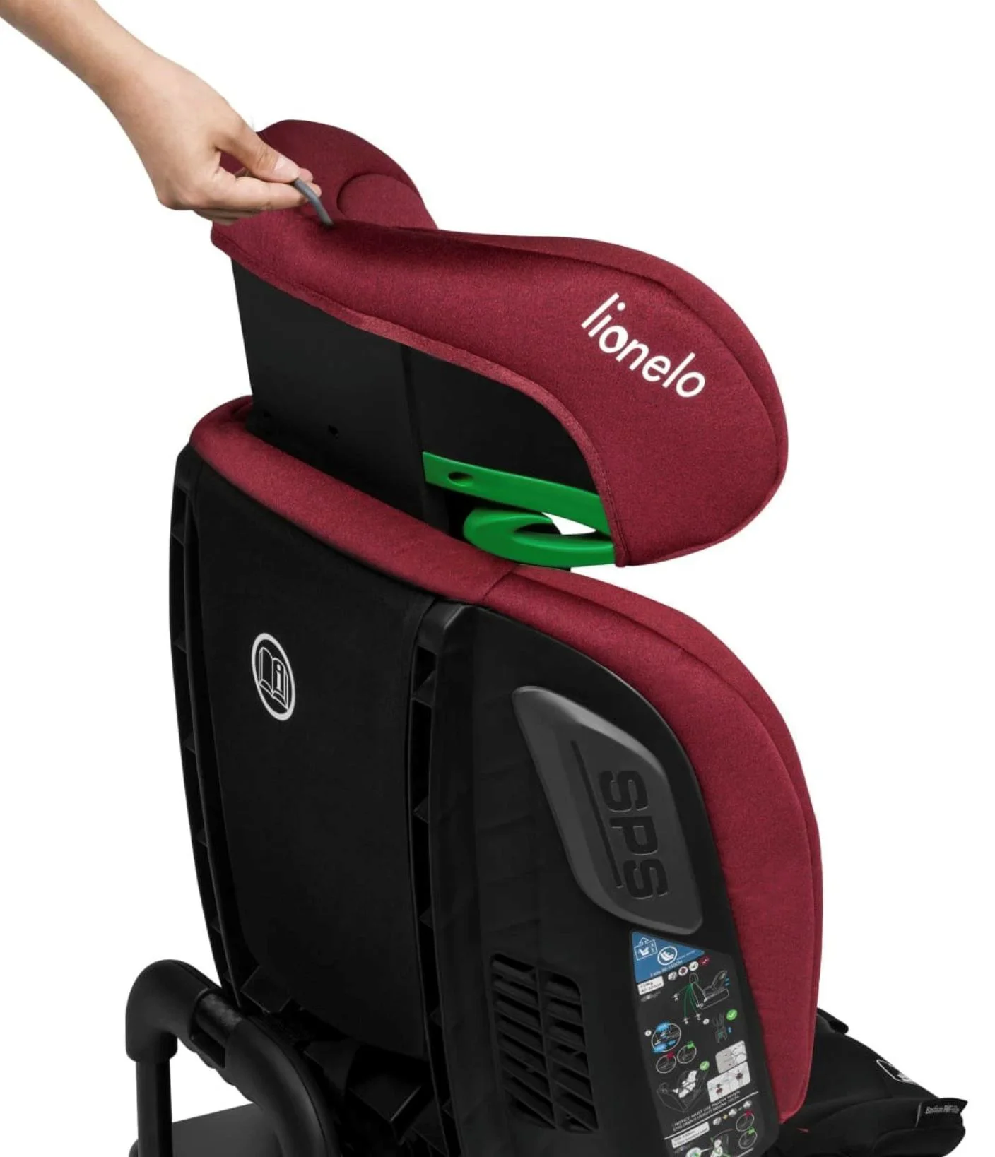 Автокресло Isofix Lionelo Bastiaan RWF, 0-36 кг, Красный foto
