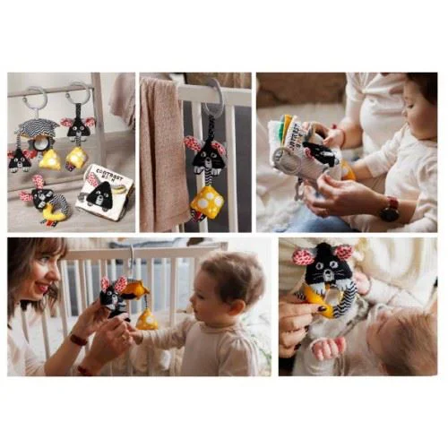 Мягкая сенсорная книжка Babyono Mouse foto