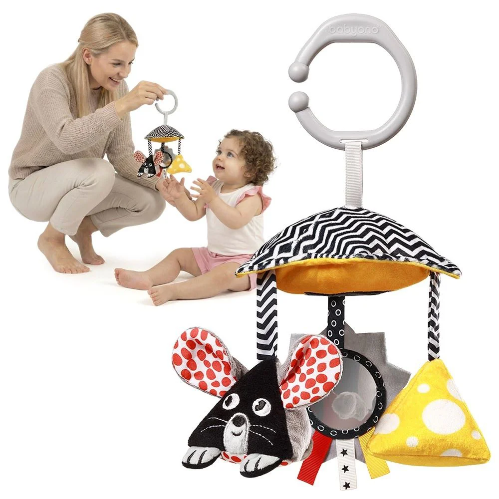 Carusel senzorial pentru patut BabyOno Mouse foto