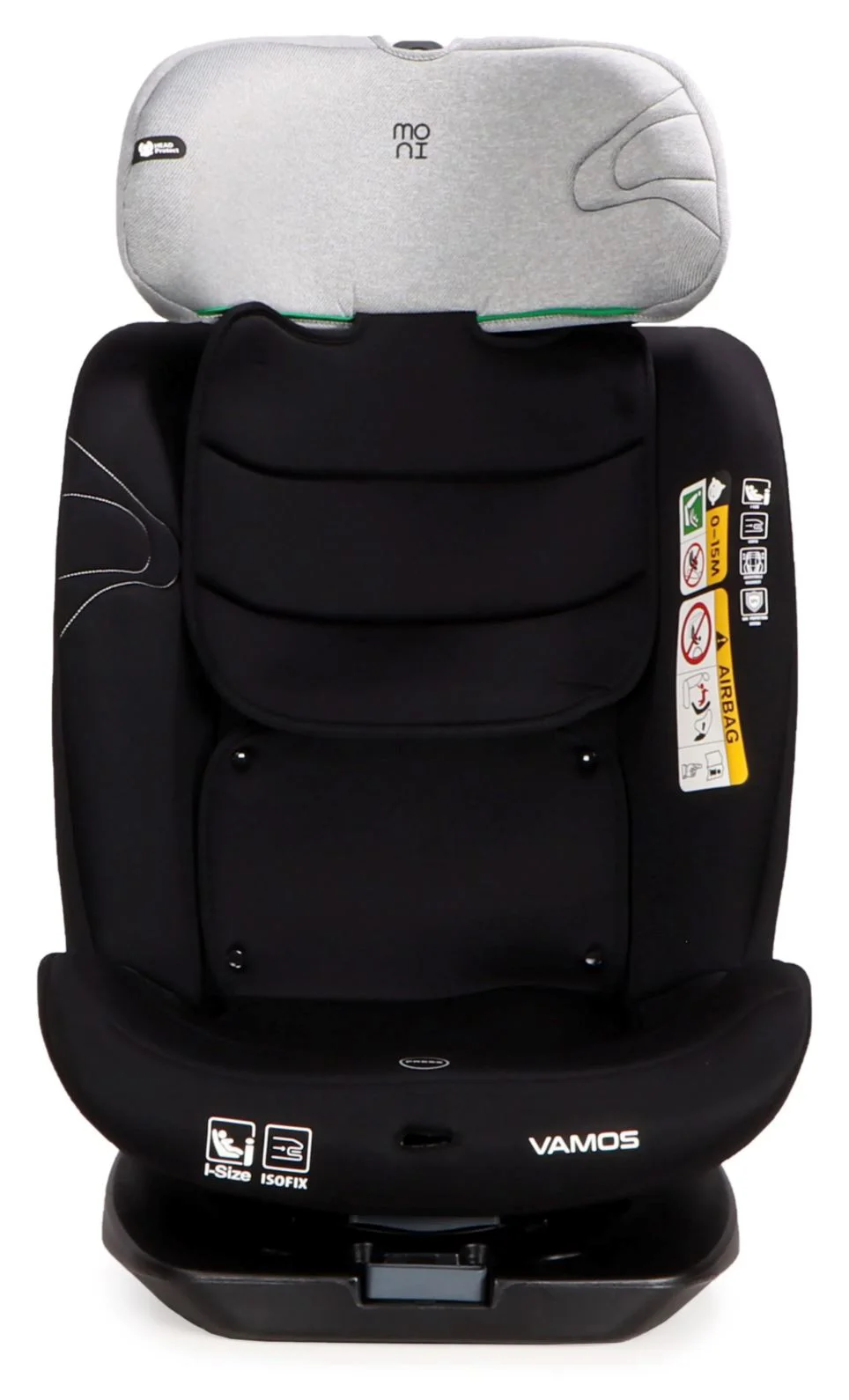 Scaun auto Moni Isofix Vamos, 0-36 kg (i-Size) Gri foto