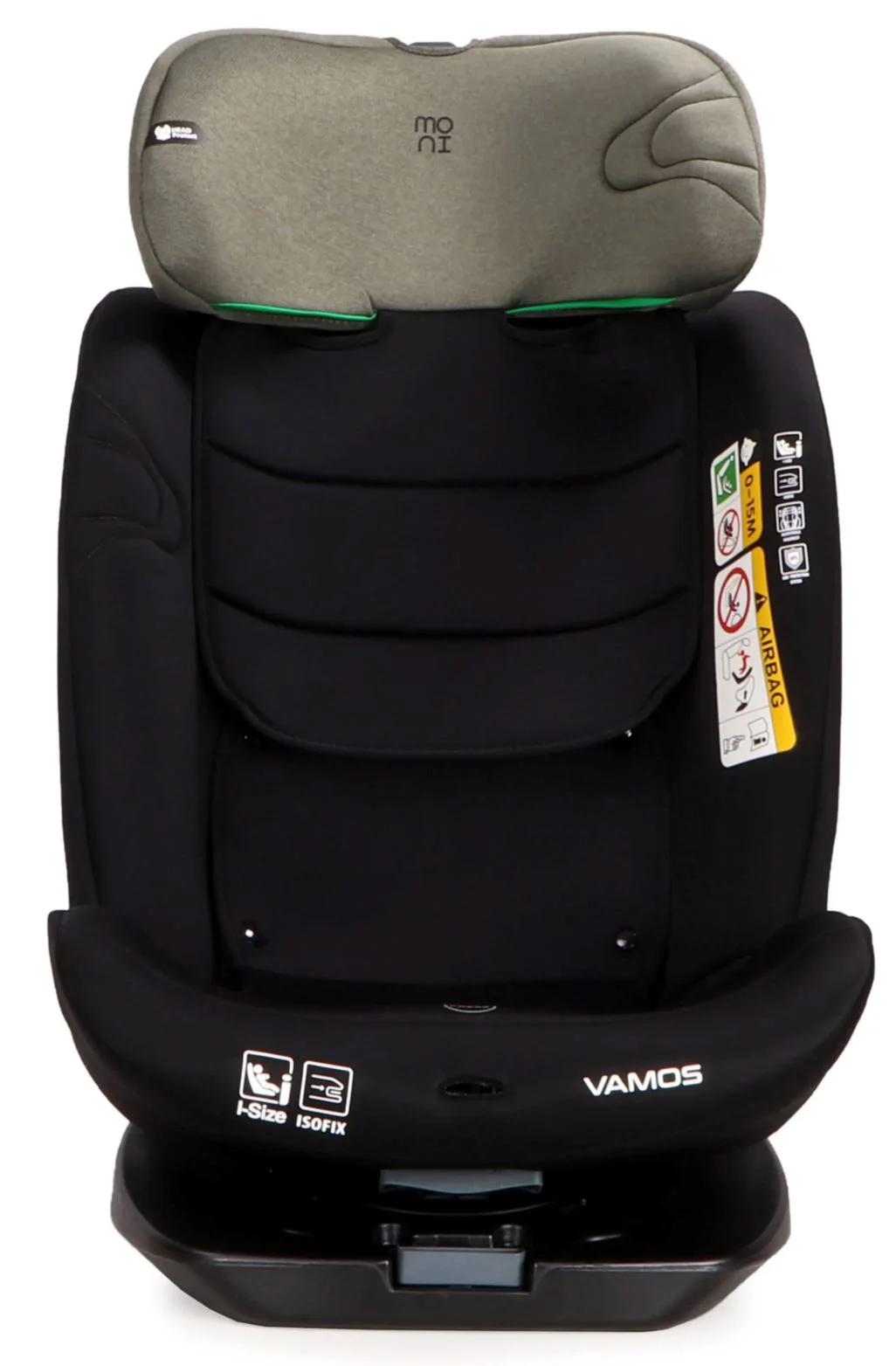 Scaun auto Moni Isofix Vamos, 0-36 kg, Verde foto
