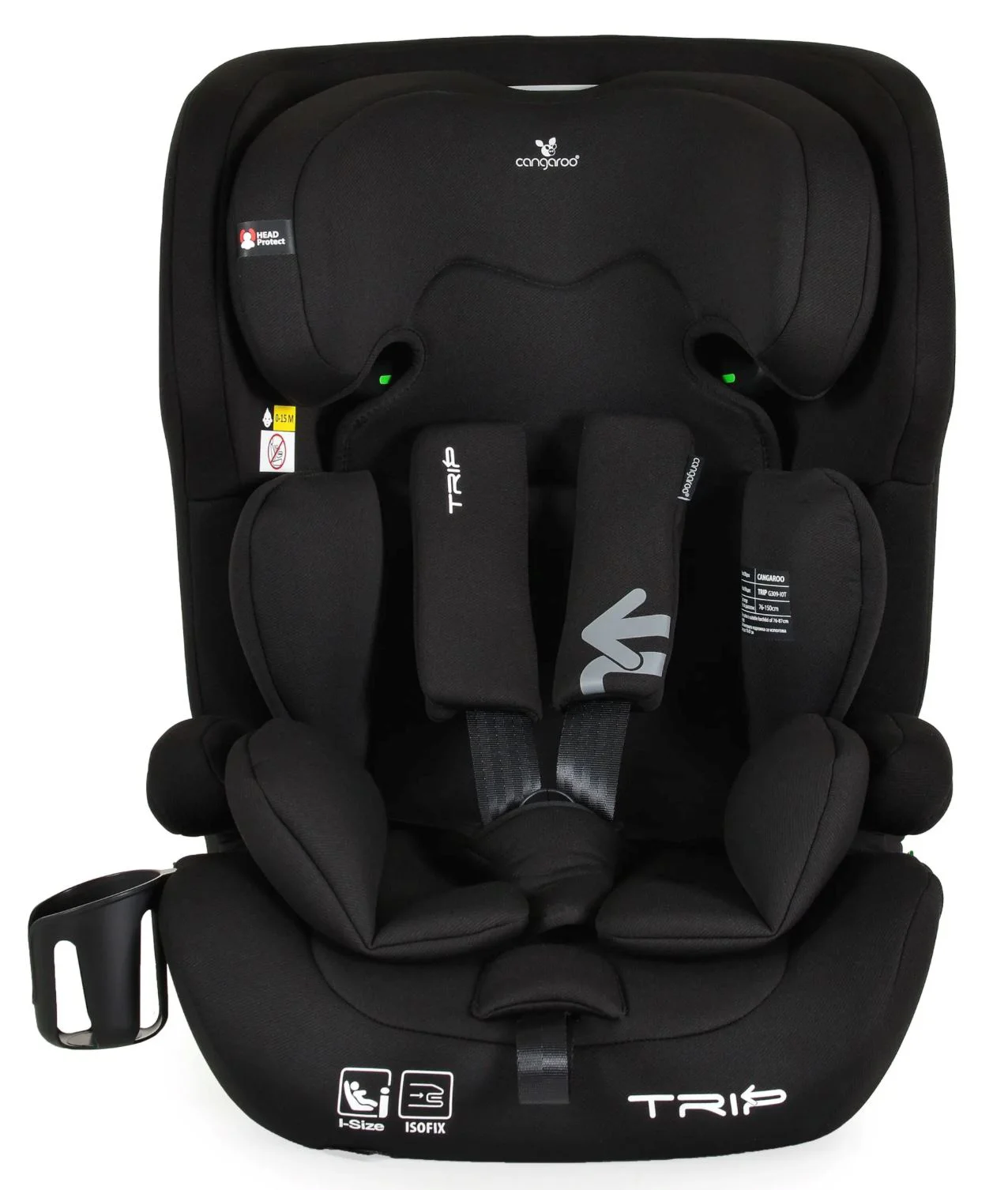 Автокресло Moni Isofix Trip, 9-36 кг, Черное foto