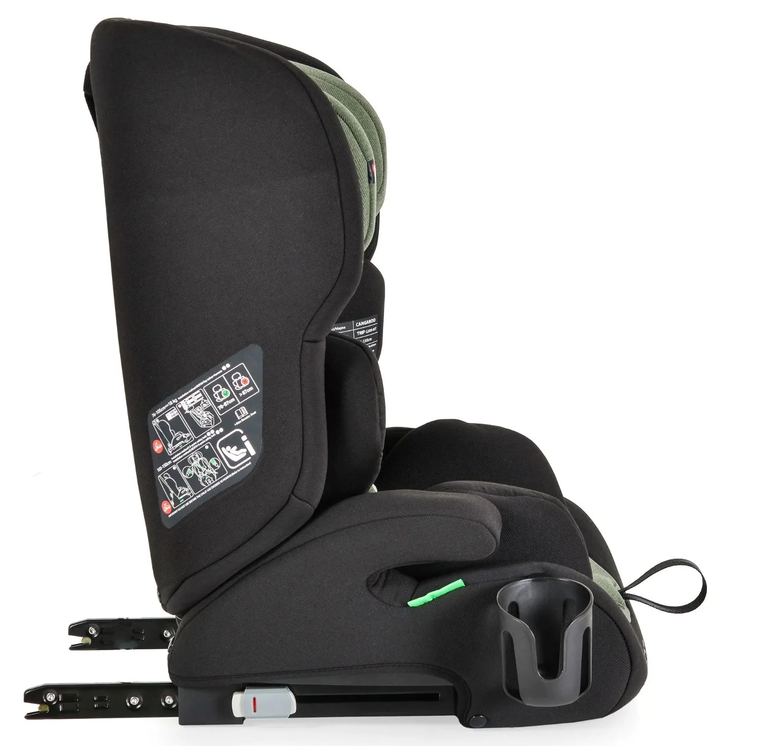 Автокресло Moni Isofix Trip, 9-36 кг, Зеленое foto