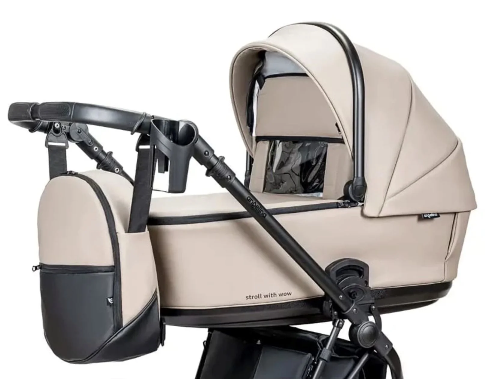 Carucior 2 in 1 Angelina Enigma Eco Bej foto