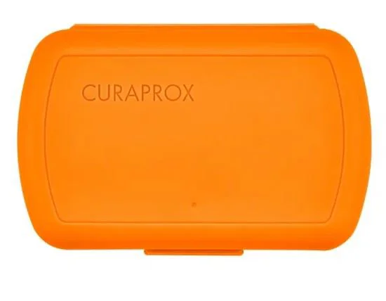 Набор для путешествий по уходу за полостью рта для детей Curaprox Оранжевый foto