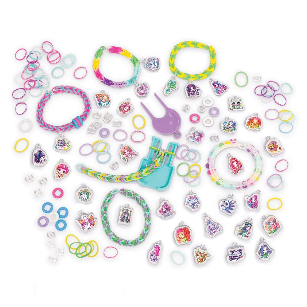 Set creatie bratari Nebulous Stars Rainbow Loom Charm Bracelet Set foto