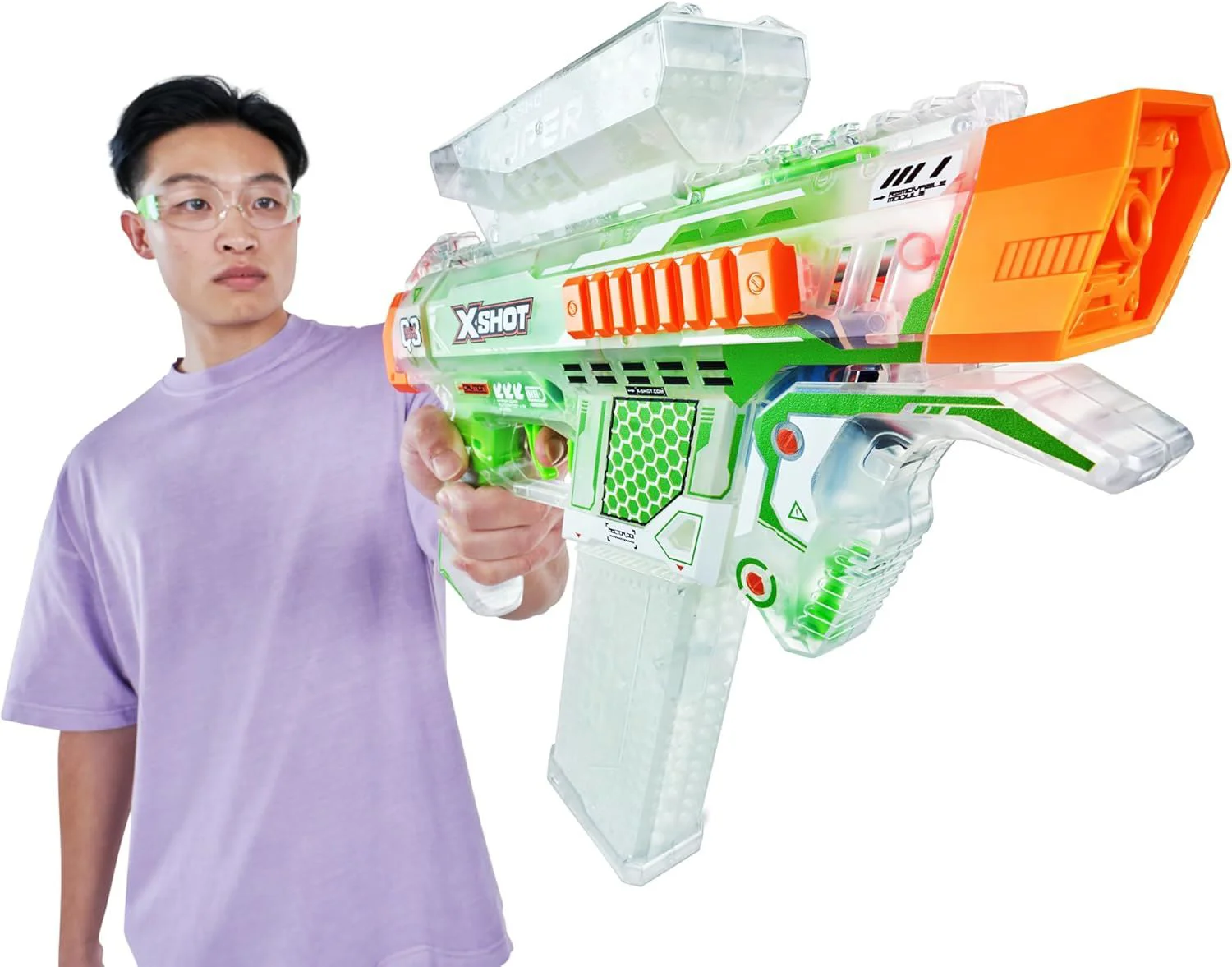 Бластер X-Shot Glow Hyper Gel foto