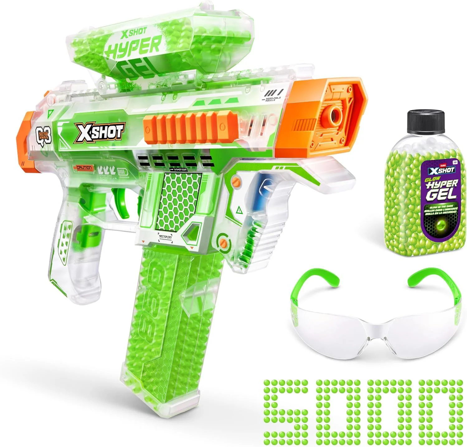 Бластер X-Shot Glow Hyper Gel foto