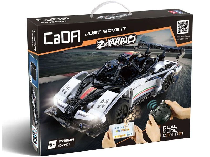 Constructor cu telecomanda CaDA Racing Car Z-Wind, 457 el. foto