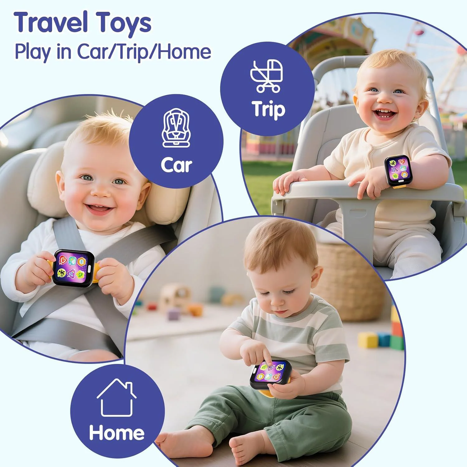 Обучающие часы для раннего развития Hola Toys foto