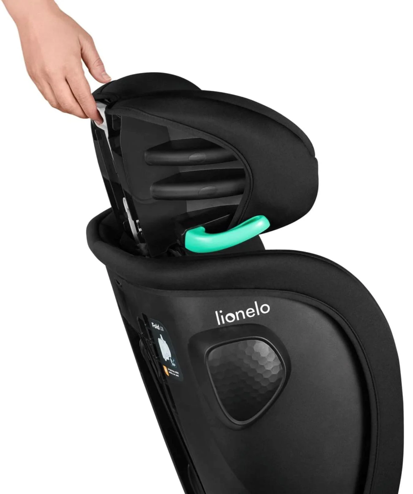 Автокресло Lionelo Isofix Nelly складное, 9-36 кг, Черное foto