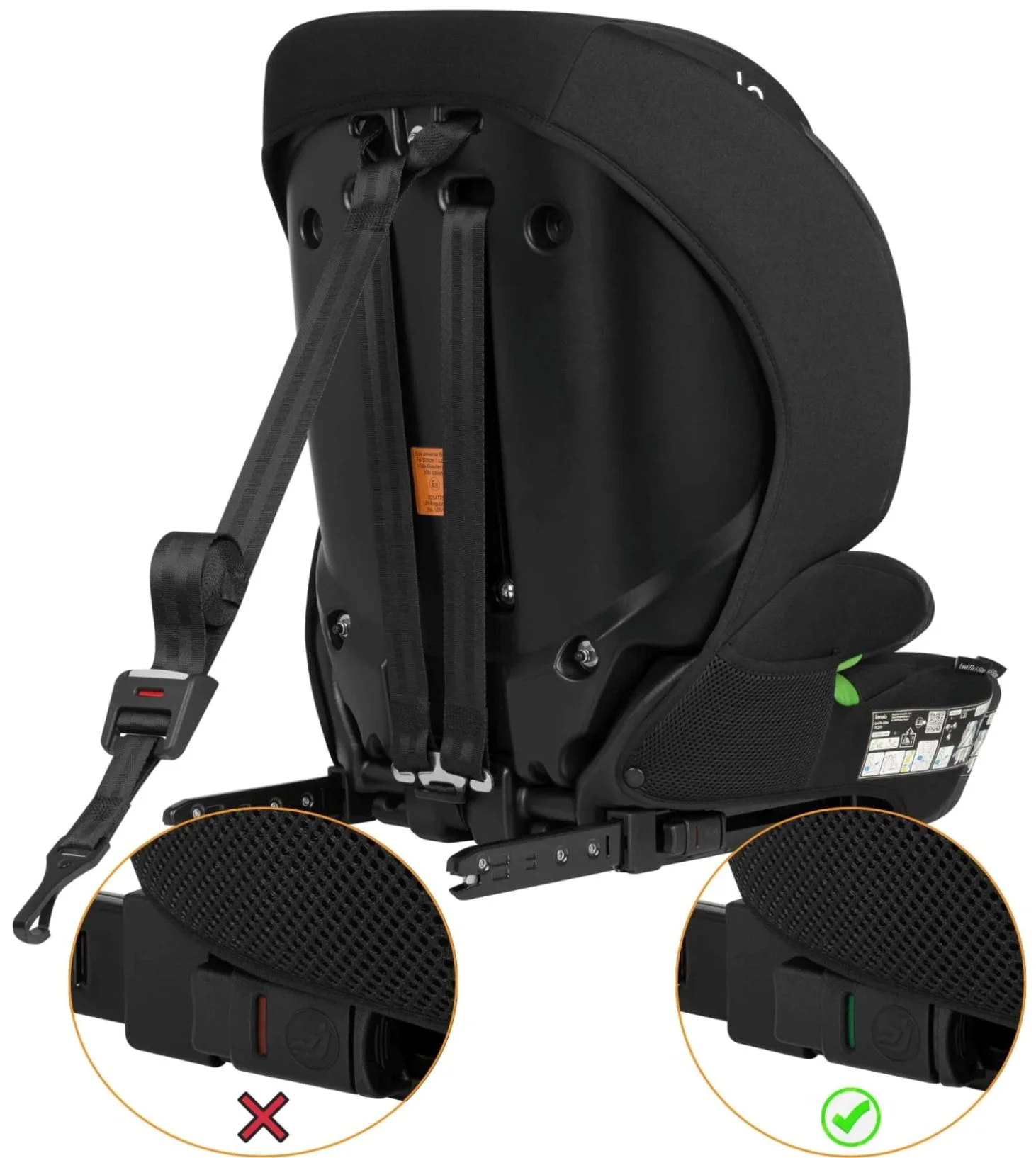 Scaun auto Lionelo Isofix Levi Fix, 9-36 kg, Gri foto