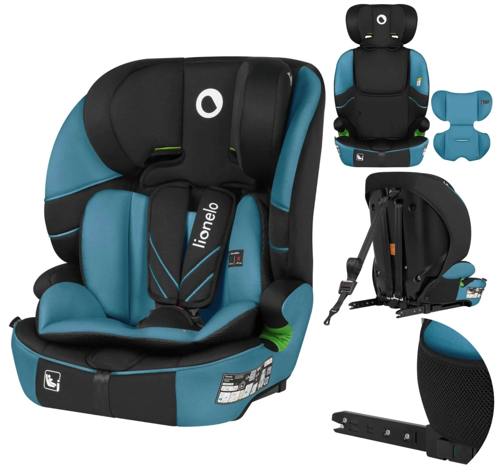 Автокресло Lionelo Isofix Levi Fix, 9-36 кг, Синее foto