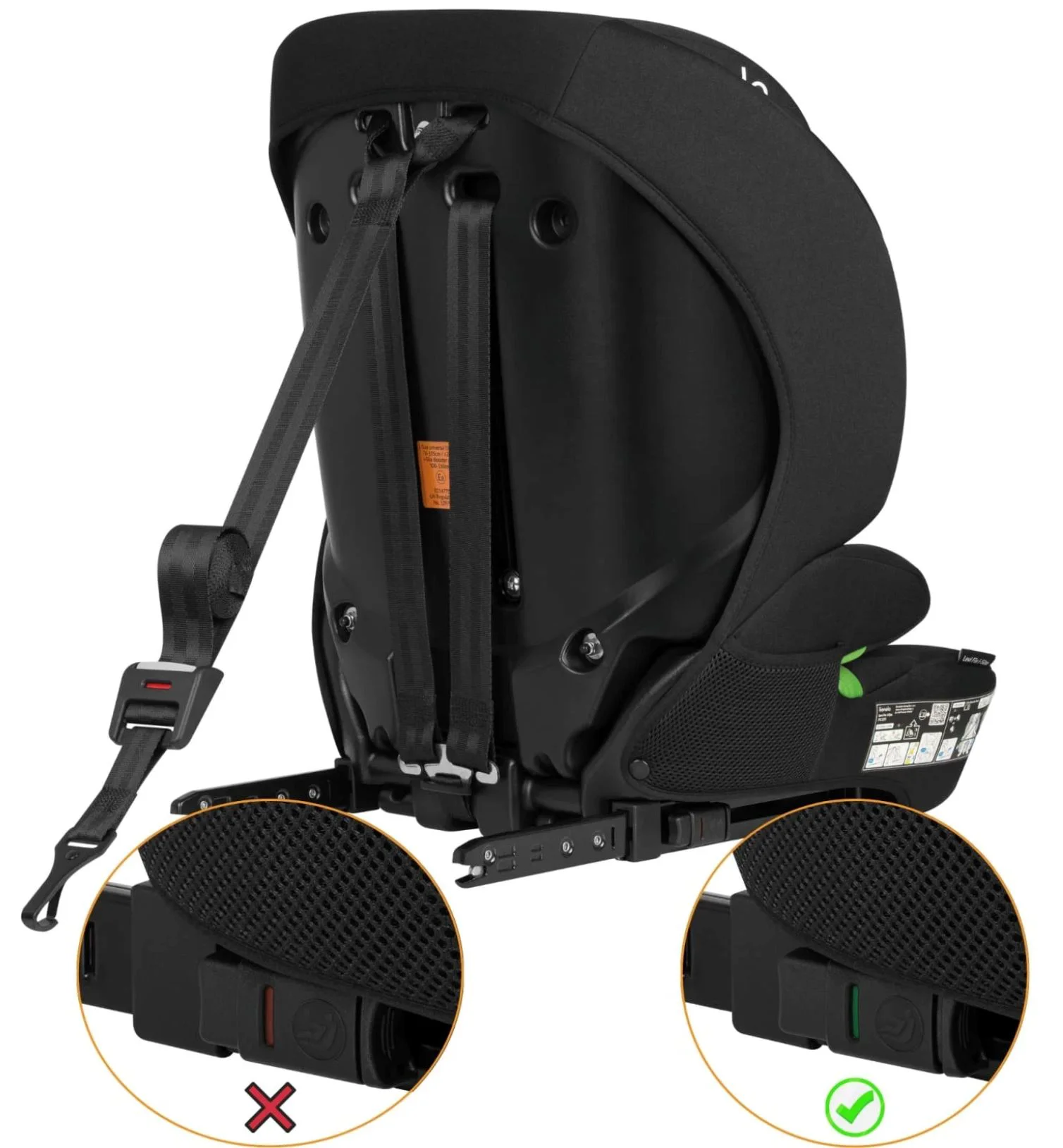 Автокресло Lionelo Isofix Levi Fix, 9-36 кг, Черное foto