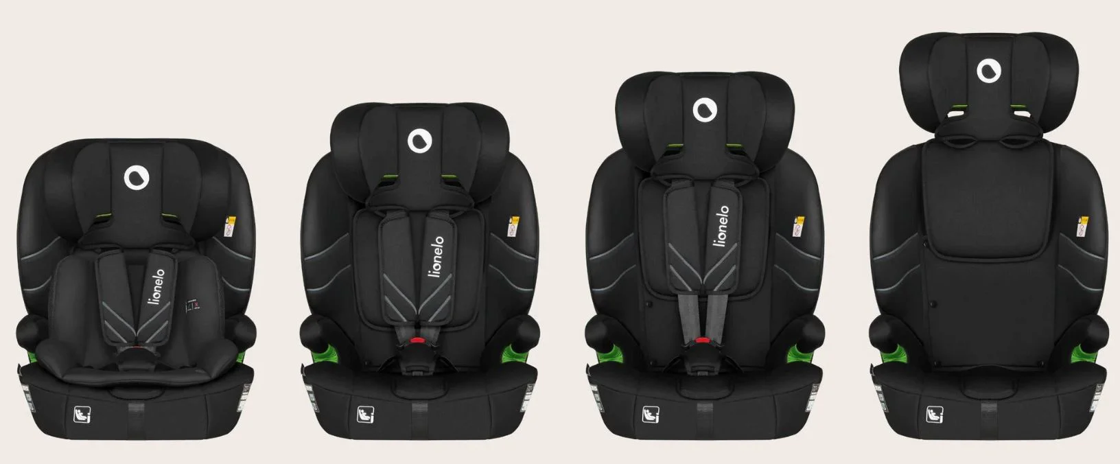 Автокресло Lionelo Isofix Levi Fix, 9-36 кг, Черное foto