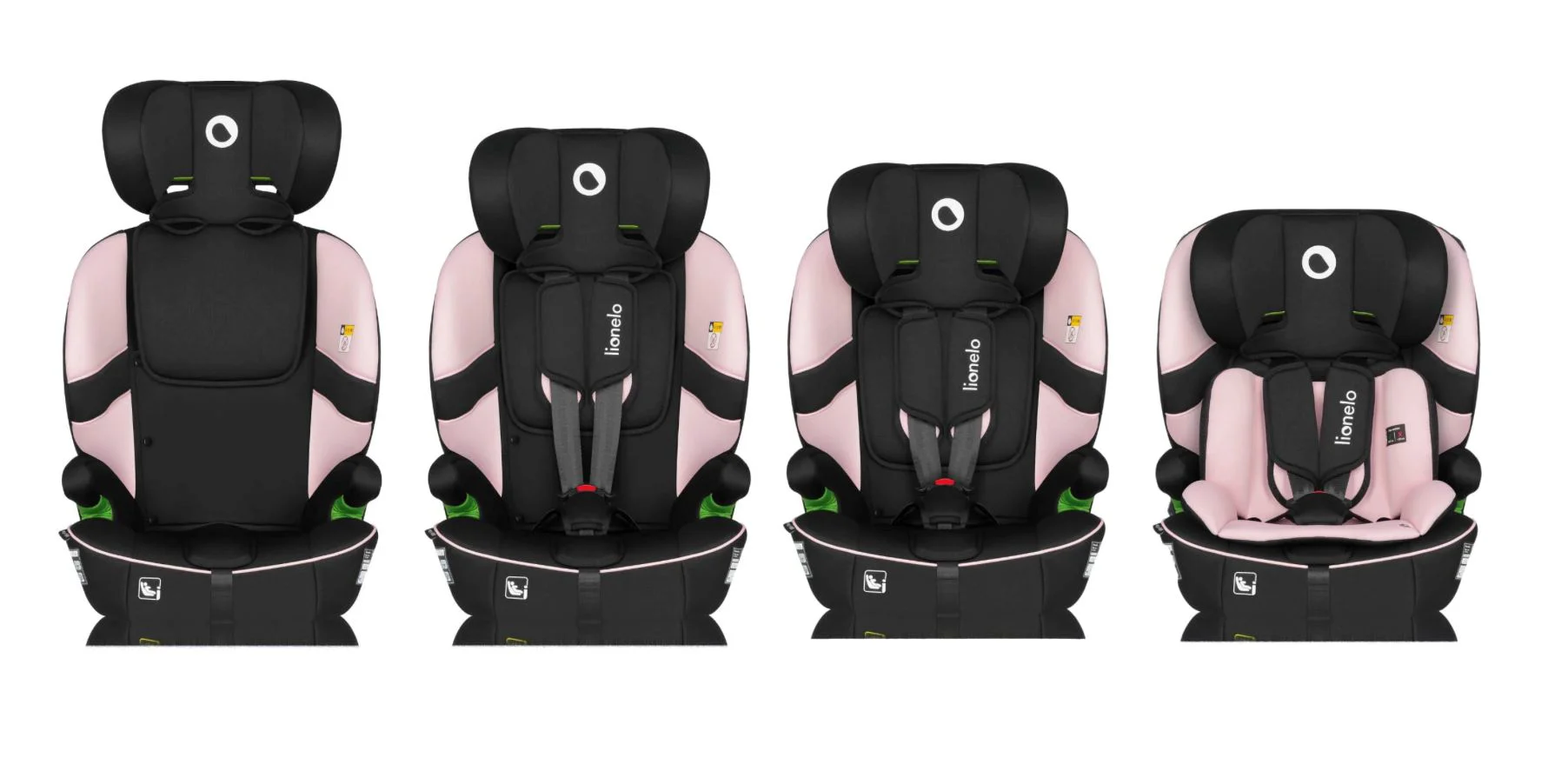 Scaun auto Lionelo Isofix Billy, 9-36 kg, Roz foto