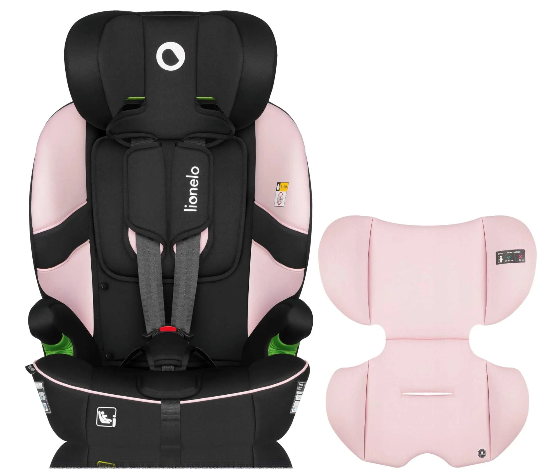 Scaun auto Lionelo Isofix Billy, 9-36 kg, Roz foto