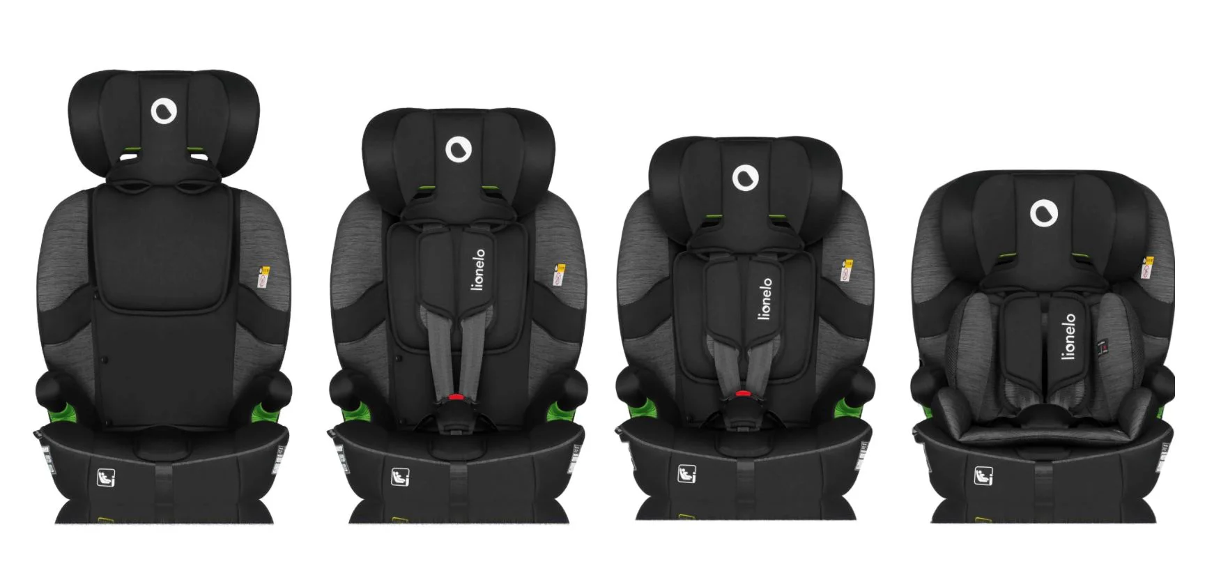 Scaun auto Lionelo Isofix Billy, 9-36 kg, Gri foto