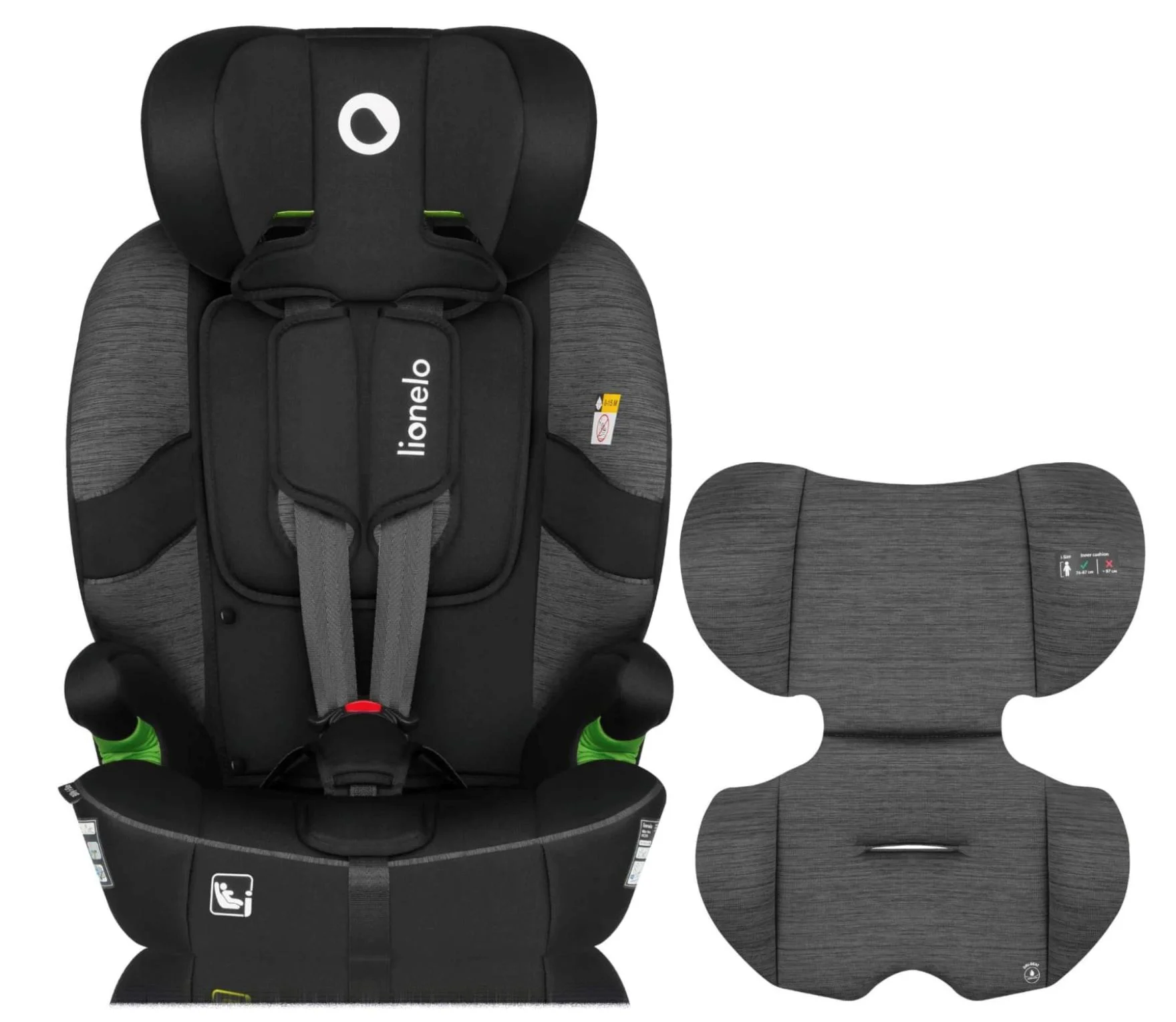 Scaun auto Lionelo Isofix Billy, 9-36 kg, Gri foto
