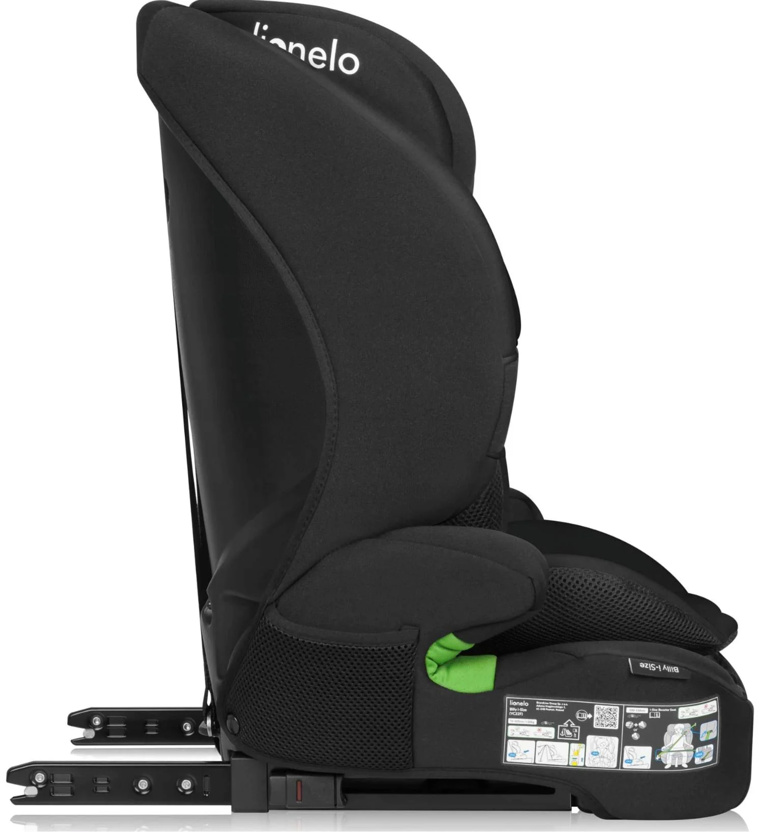 Автокресло Lionelo Isofix Billy, 9-36 кг, Чёрный foto