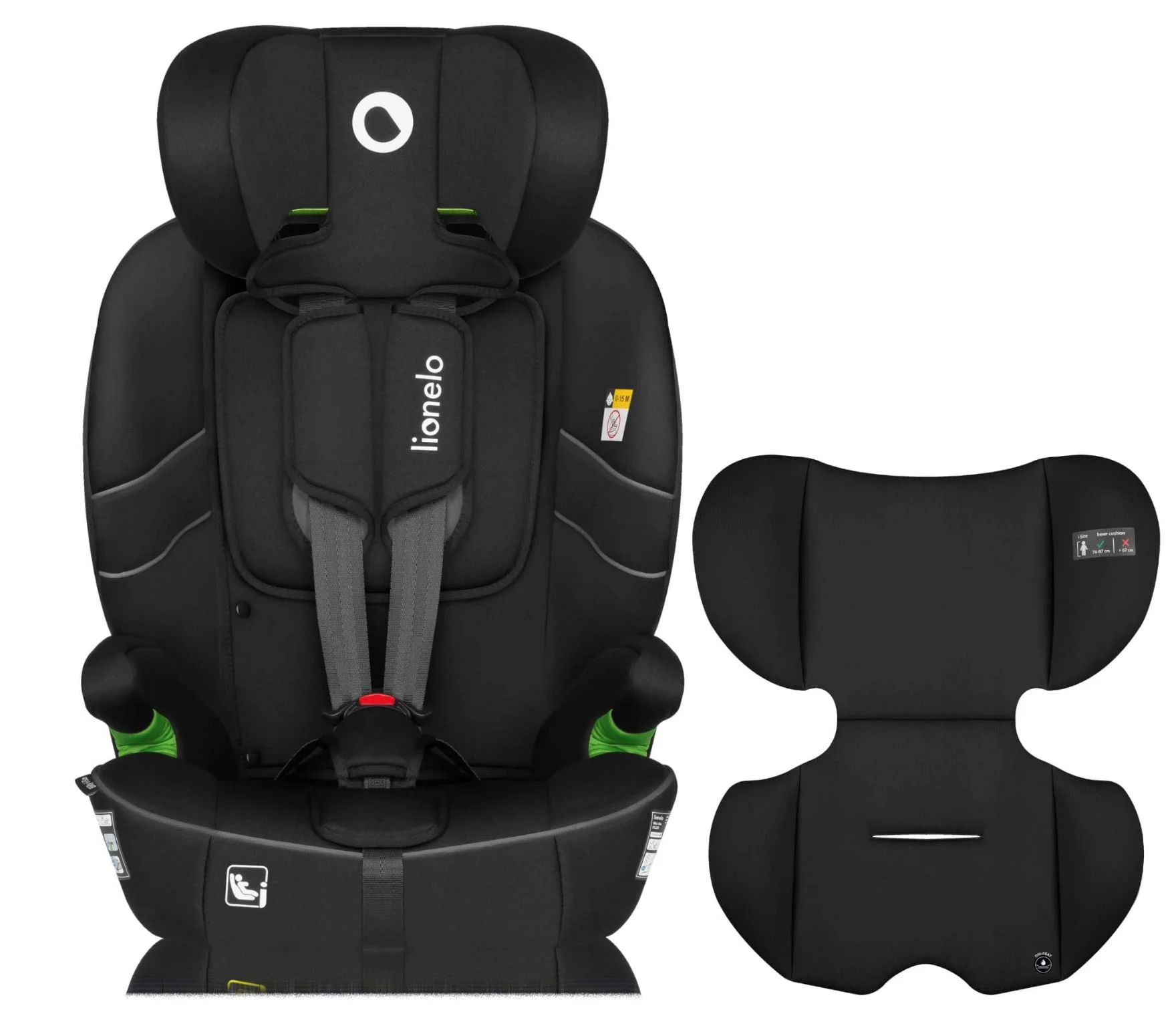 Автокресло Lionelo Isofix Billy, 9-36 кг, Чёрный foto