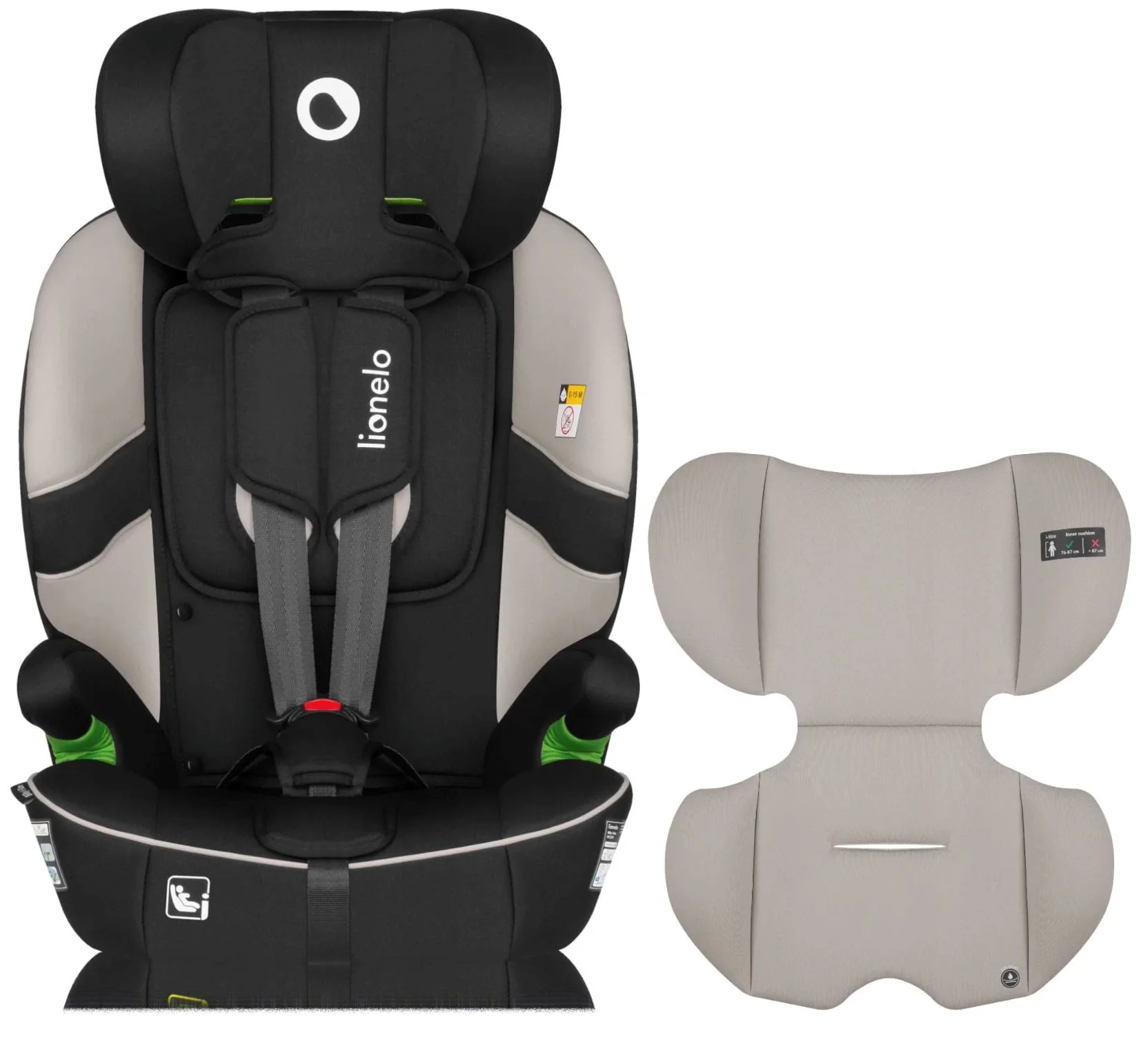 Scaun auto Lionelo Isofix Billy, 9-36 kg, Bej foto
