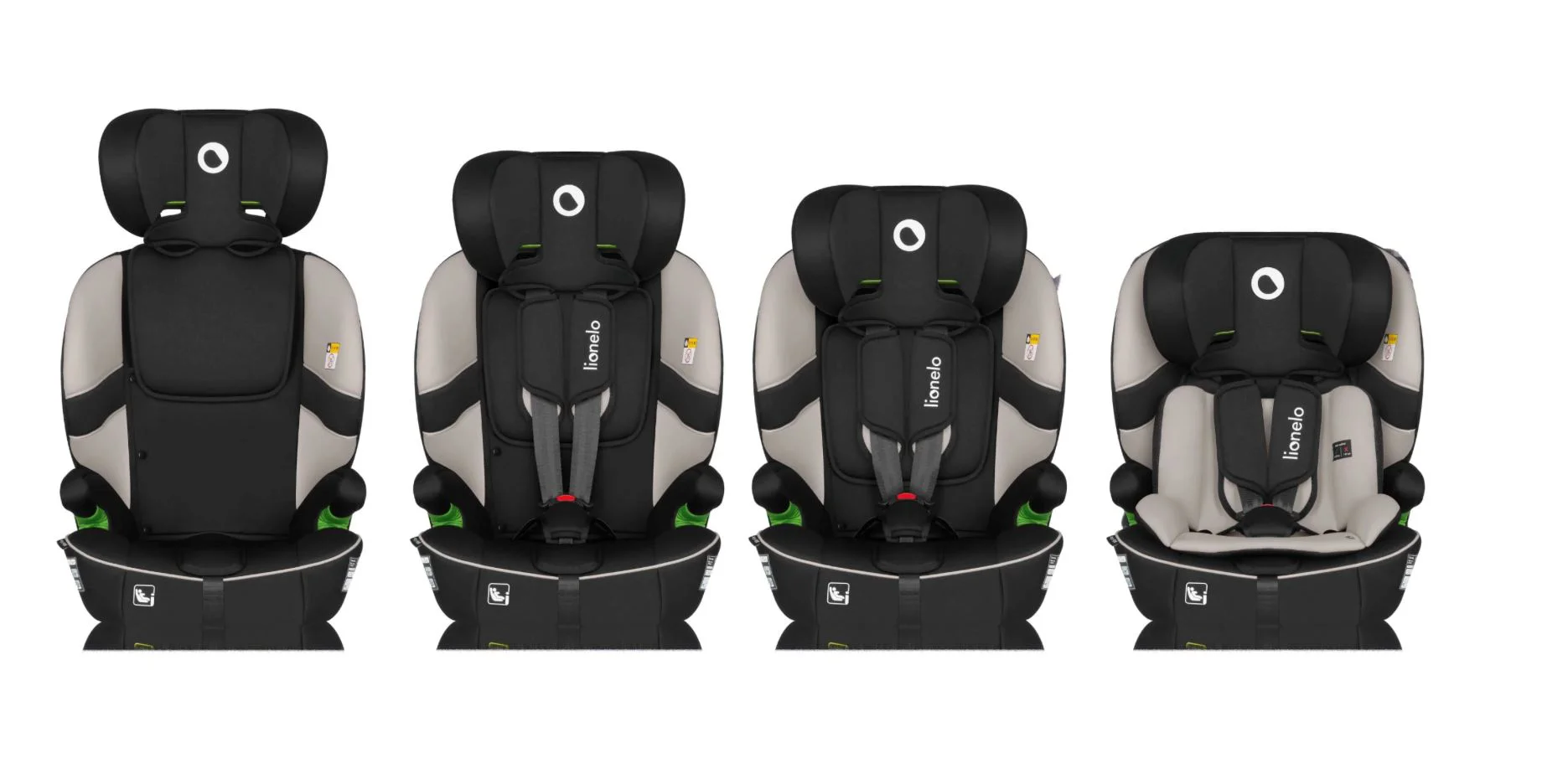 Scaun auto Lionelo Isofix Billy, 9-36 kg, Bej foto