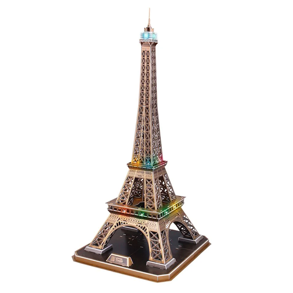 3D LED пазл CubicFun "Эйфелева башня", 82 эл. foto