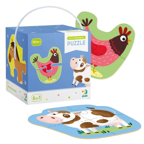 Puzzle 6 in 1 Dodo Animale domestice foto