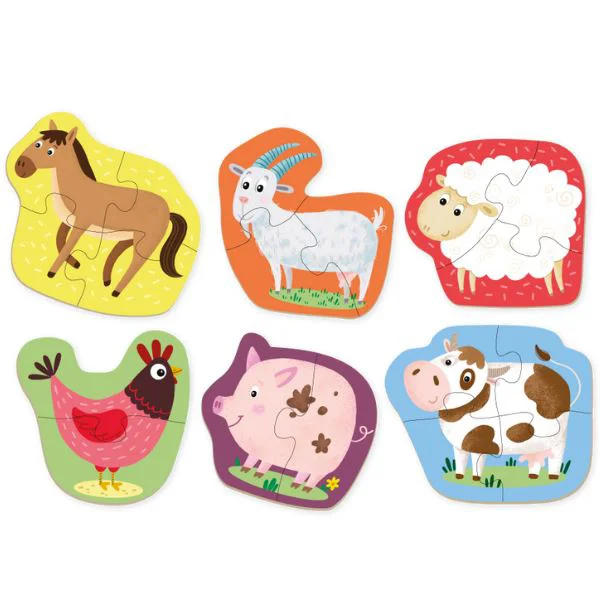 Puzzle 6 in 1 Dodo Animale domestice foto