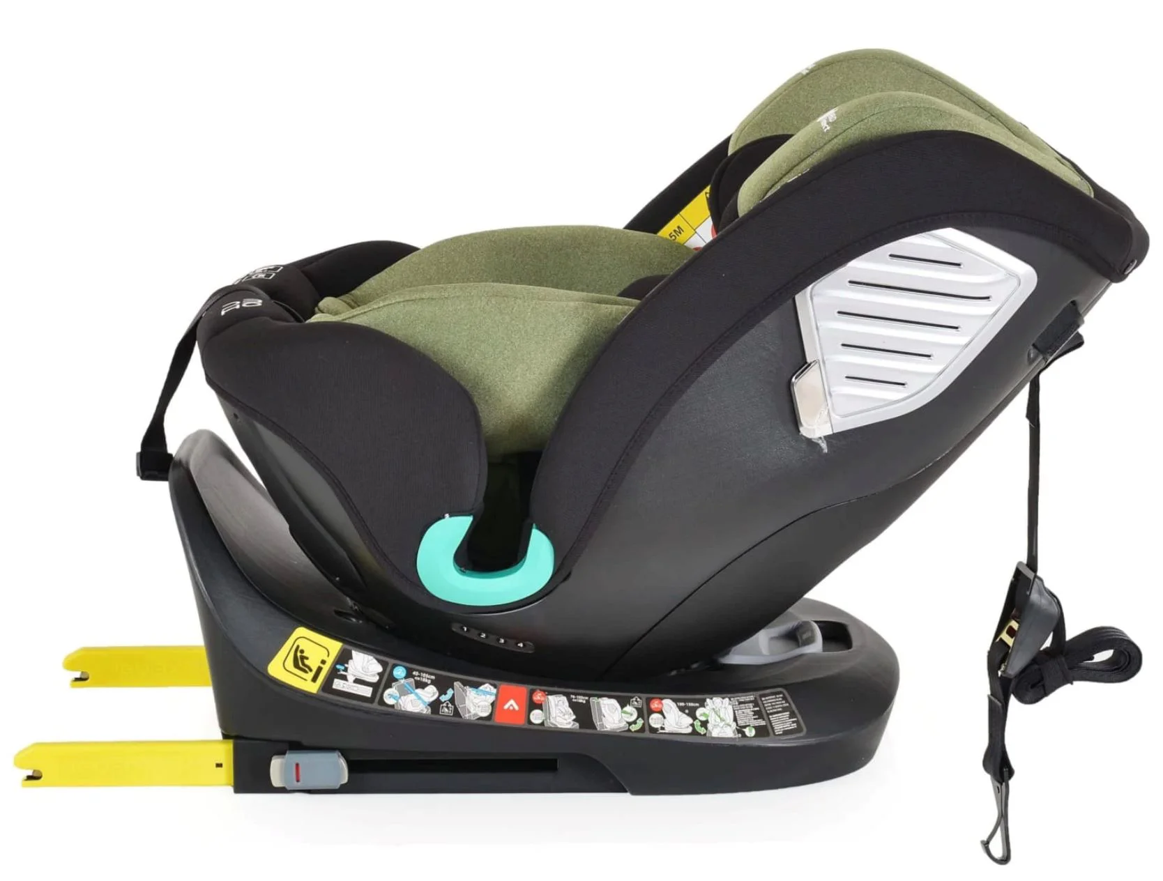 Автокресло Moni Isofix 360 Serengeti Sky, 0-36 кг, Зеленое foto