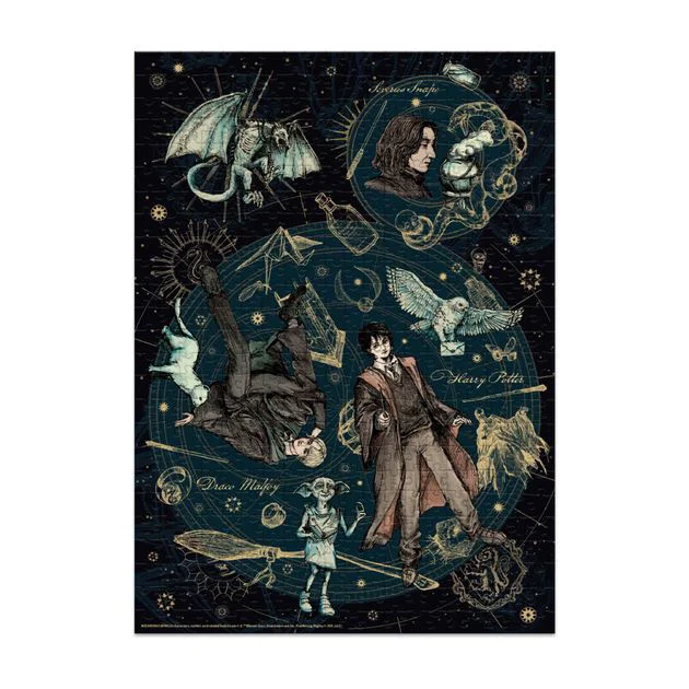 Puzzle Dodo Harry Potter "Dedicat. Legendar. Mandru", 500 el. foto