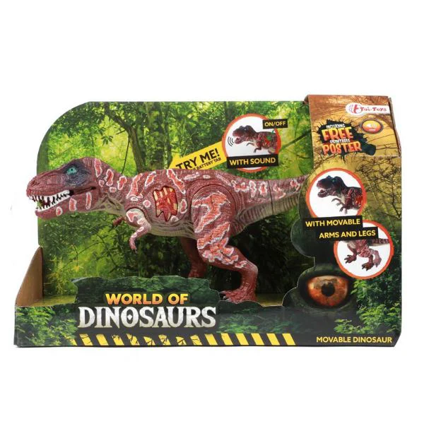 Динозавр с движениями и звуками Toi-Toys Мир динозавров, в ассорт. foto
