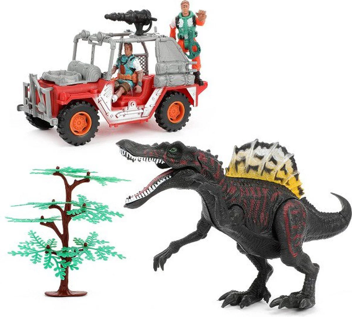 Игровой набор Toi-Toys Мир динозавров: динозавр с джипом foto